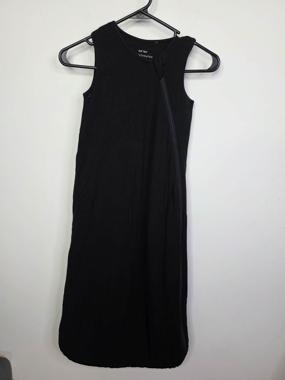Little Sleepies Black Sleeveless Zip Sleep Sack